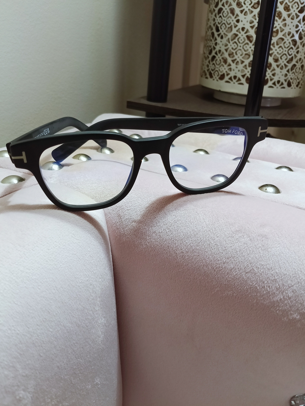 Tom Ford Black Rectangular Women's Glasses TF 5977-B
